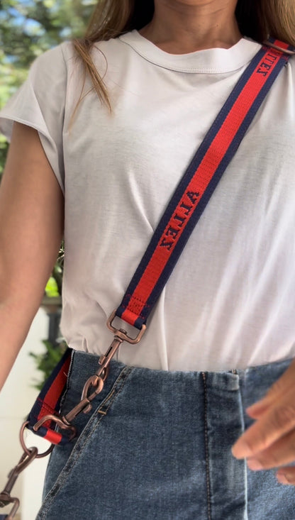 CLASSIC MULTI LEASH - red and blue